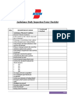 Daily Ambulance Checklist