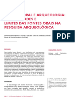 Historia Oral e Arqueologia Possibilidad