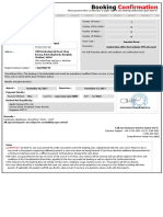 Confirmation For Booking ID # 237661189 Check-In November 16 2017