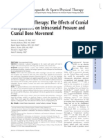 Craniosacral Therapy The Effects of Cranial Manipulation On