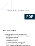 Lecture 1: Verilog HDL Introduction