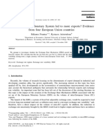 Has The European Monetary System Led To More Exports? Evidence From Four European Union Countries