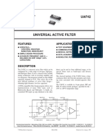 Features Applications: High-Pass Out R Band-Pass Out Low-Pass Out