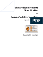 Software Requirements Specification Domino's Delivery System