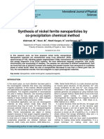 Synthesis of Nickel Ferrite Nanoparticles by Co-Precipitation Chemical Method