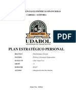 Plan Estrategico Personal - Jhon