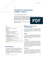 Material de Osteosíntesis Tornillos y Placas