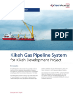 Kikeh Gas Pipeline System Project Malaysia