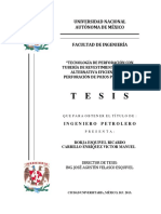 Tecnología de Perforación Con Tubería de Revestimiento Como Una Alternativa Eficiente en La Perforación de Pozos Petroleros"