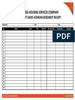 4.3.1 Safety Shoes Acknowledgement Receipt Per Department