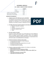 Cuestionario Embutidos Curado Analisis de Carnicos y Derivados - Grupo 5