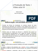 VA 7 - Referenciação e Progressão Referencial-A