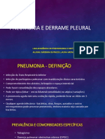 Pneumonia e Derrame Pleural