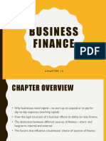 Chapter 15 Business Finance