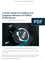 A Short Guide To Leading and Lagging Indicators of Safety Performance