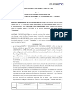 Contrato de Prestación de Servicios - CONSULTORIA en CONTROL Y AUT