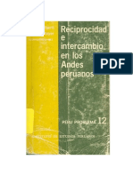 Enrique Mayer y Giorgio Alberti Reciprocidad e Inter Cam Bio en Los Andes Peruanos