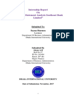 Financial Statement Analysis Southeast Bank Limited