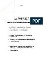 Trabajo de La Pobreza