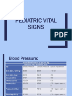 Pediatric Vital Signs