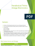 The Paradoxical Twins: Acme and Omega Electronics