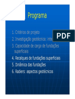 Aula 04 - Recalque de Fundações Diretas