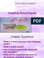 Marketing Management: Creating Brand Equity