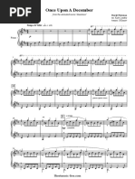 Once Upon A December Sheet Music Anastasia PDF