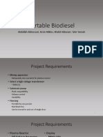 Portable Biodiesel: Abdullah Aldoussari, Kevin Miklos, Khalid Aldossari, Tyler Smisek