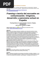 Framing o Teoría Del Encuadre en Comunicación