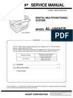 Service Manual Multifuncional Sharp AL-1655CS