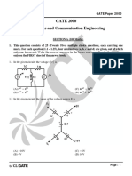 GATE ECE 2000 Actual Paper