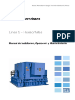 WEG Turbogeneradores Horizontales 10656299 Manual Espanol