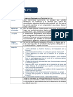 Instrucciones Foro 2 FORMULACIÓN Y EVALUACIÓN DE PROYECTOS