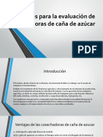 Factores para La Evaluación de Cosechadoras de Caña