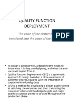 Quality Function Deployment