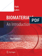 Biomaterials - An Introduction - PARK & Lakes 2007 Tec PDF