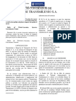 Analisis A Los Contratos de Concesión Entre Transmilenio S.A.