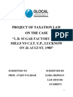 Project of Taxation Law