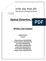 Group 9 - Written Case Analysis - Optical Distortion Inc