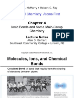 General Chemistry: Atoms First: Ionic Bonds and Some Main-Group Chemistry