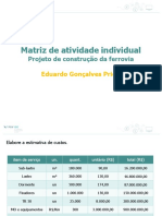 Atividade Individual - Gerenciamento de Custos Projetos FGV