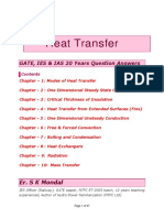 Heat Transfer IES GATE IAS 20 Years Question and Answers by S K Mondal