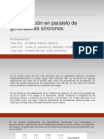 3.6 Operación en Paralelo de Generadores Sincronos