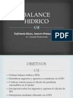 Balance Hidrico en Enfermería