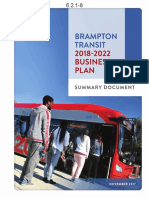 Brampton Transit 2018-2022 Business Plan