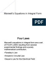 Kul 2. Maxwell's Equations in Integral Form