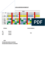 Jadwal Kerja Laboratorium November 2017