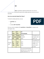 Simple Past Tense