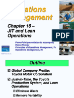 Chapter 16 - JIT and Lean Operations